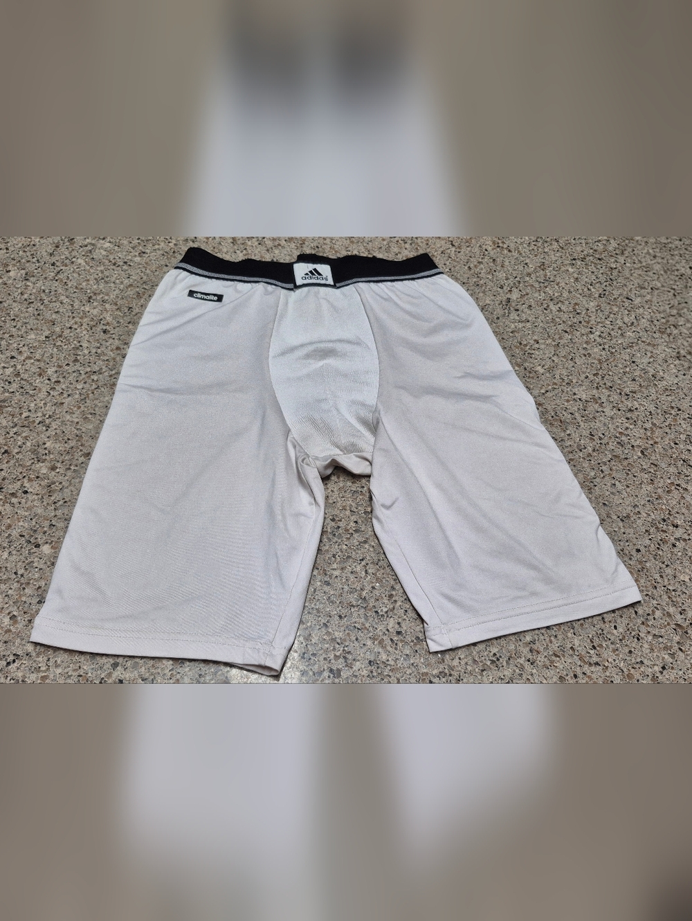 Adidas Climalite Sliding Shorts Youth Medium White Padded Baseball Softshell